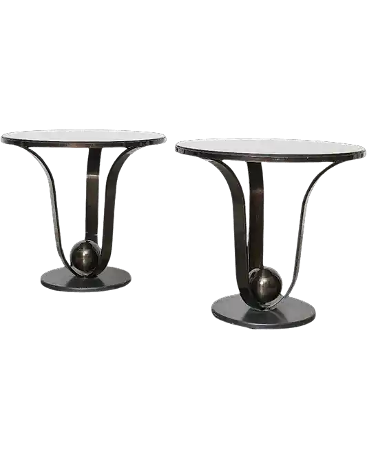 BLACK PEARL MARBLE SIDE TABLES