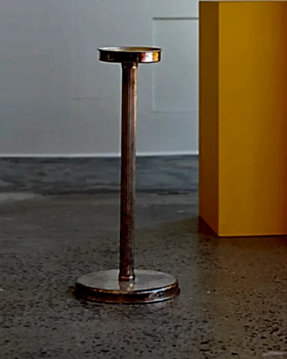 ART DECO CHROME PEDESTAL