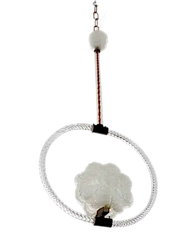 ART DECO MURANO LEAF PENDANT