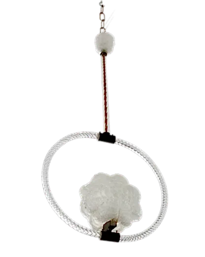 ART DECO MURANO LEAF PENDANT