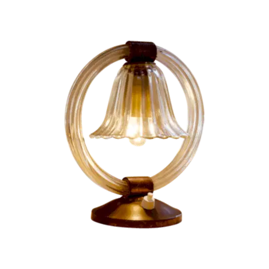 BAROVIER & TOSO BRASS TABLE LAMP