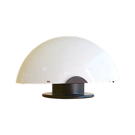 BLACK STEEL MUSHROOM LAMP