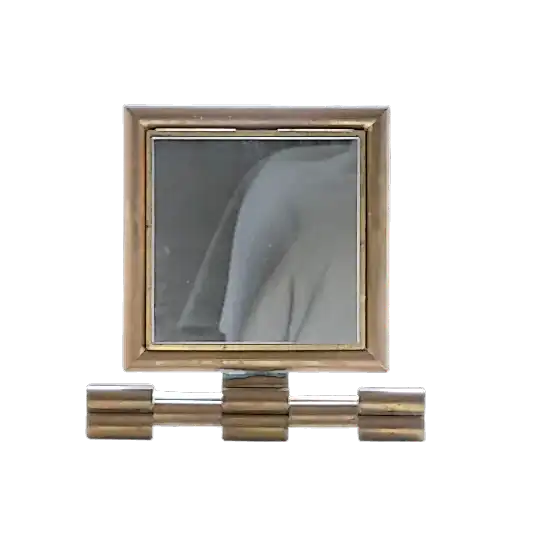ART DECO BRASS VANITY MIRROR