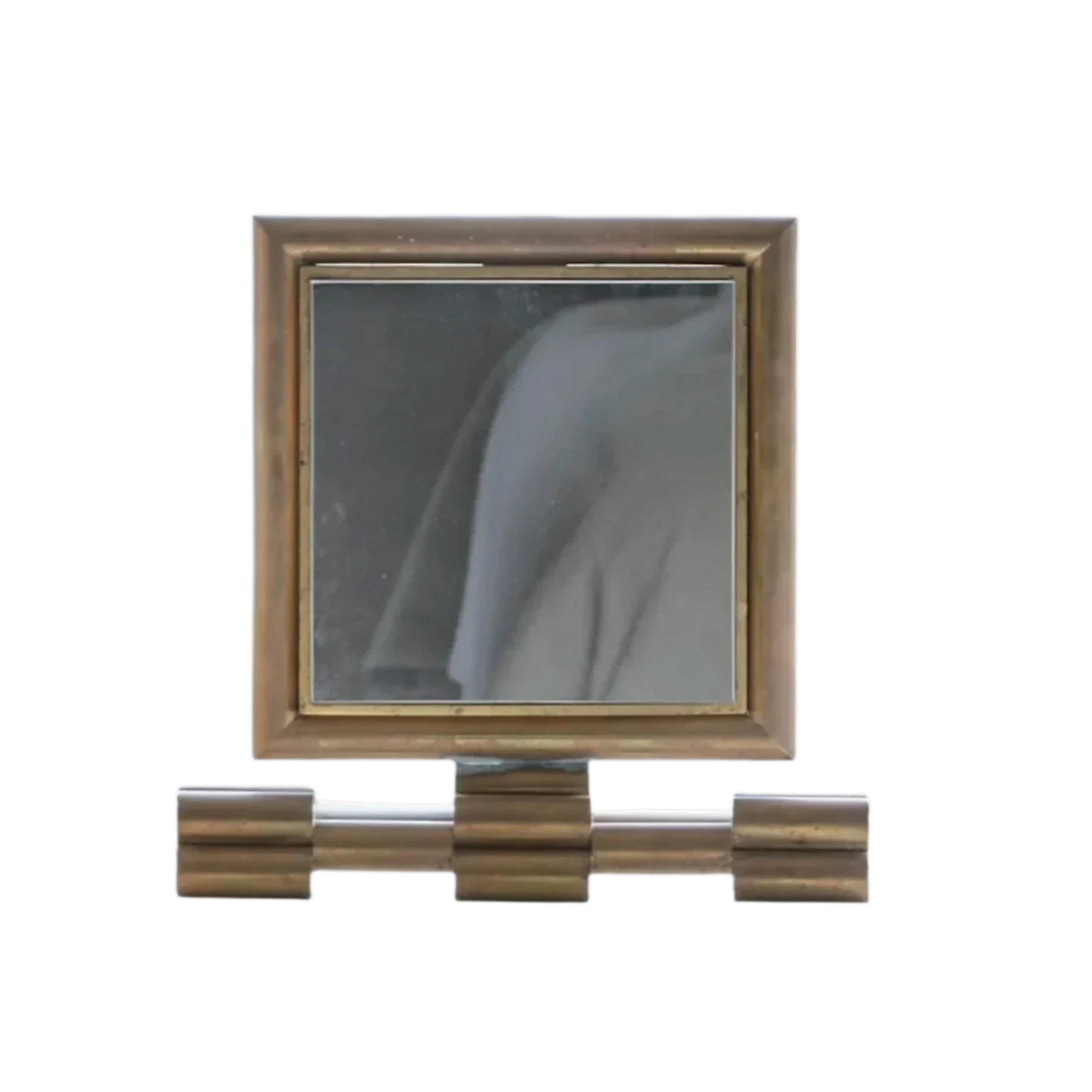 ART DECO BRASS VANITY MIRROR