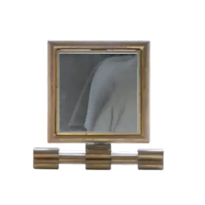 ART DECO BRASS VANITY MIRROR