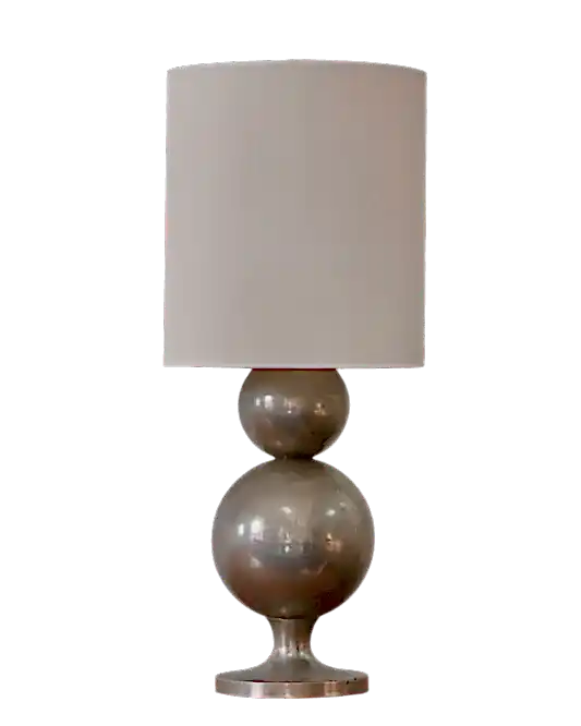 ART DECO SILVER PLATED LAMP