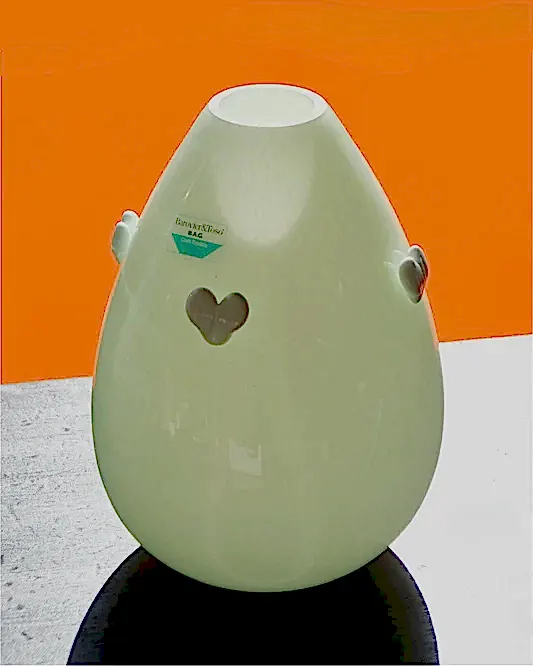BAROVIER & TOSO TAPERED GREEN VASE