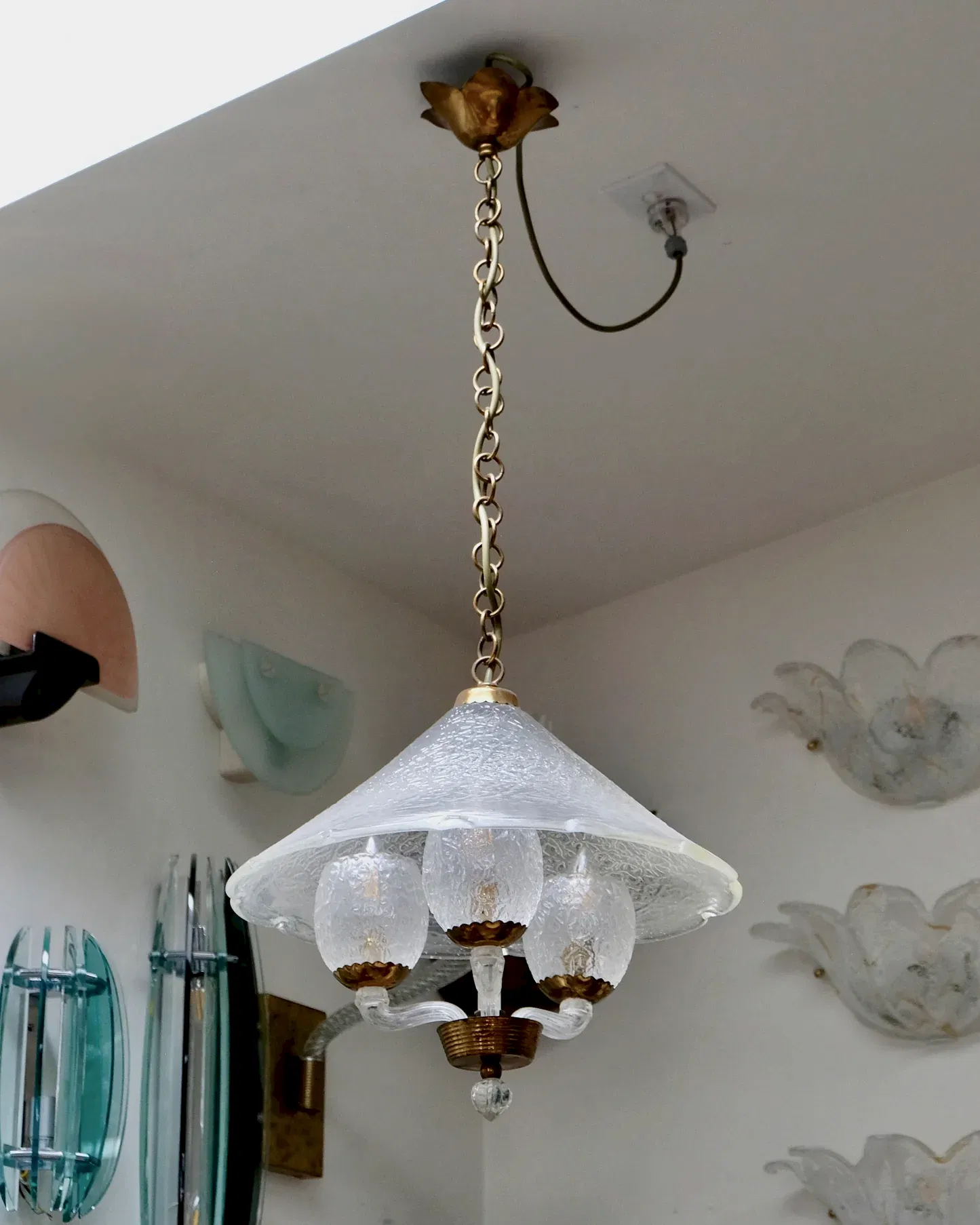 ART DECO MURANO GLASS PENDANT