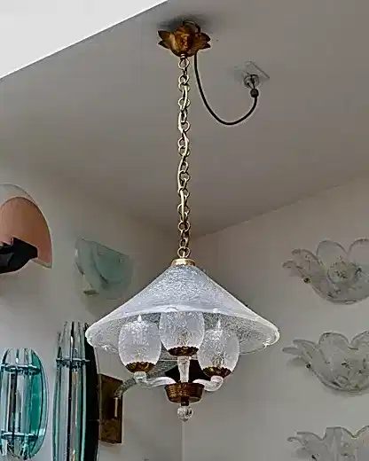 ART DECO MURANO GLASS PENDANT