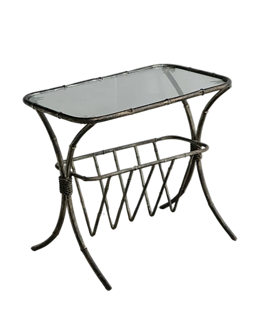 WROUGHT IRON MAGAZINE RACK