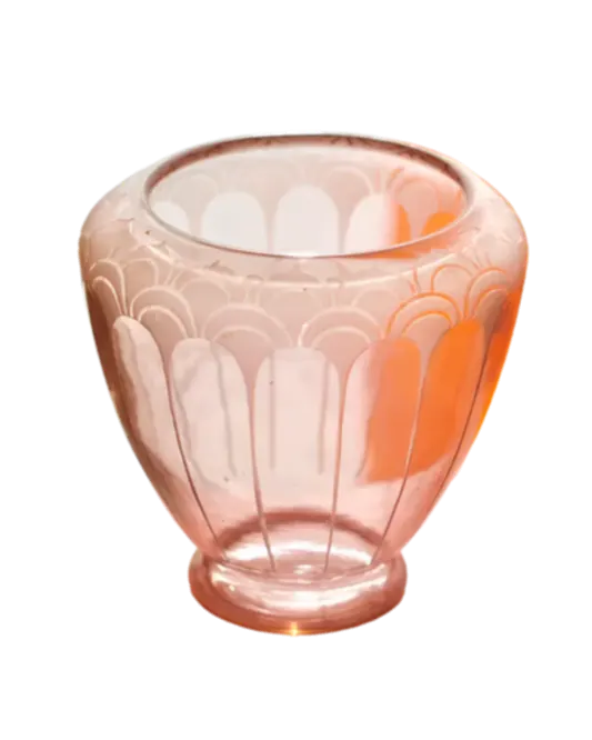 ART DECO AMETHYST GLASS VASE