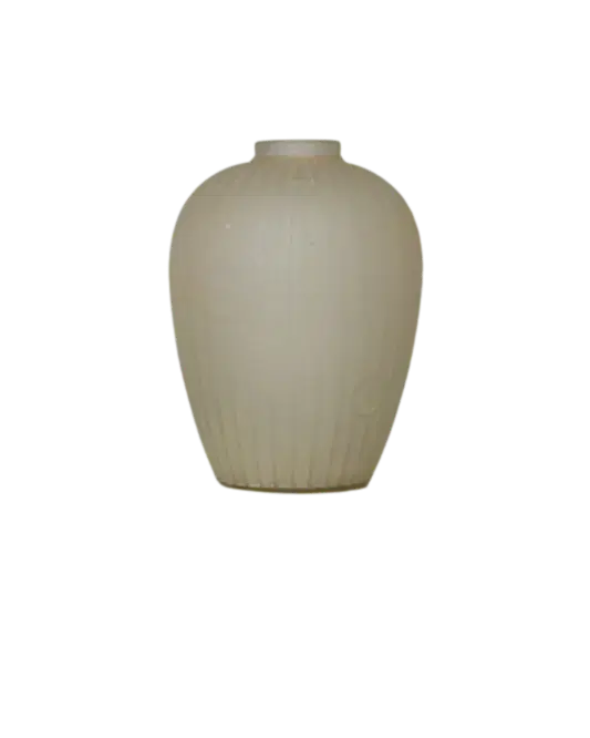ART DECO DEEP ETCHED GLASS VASE