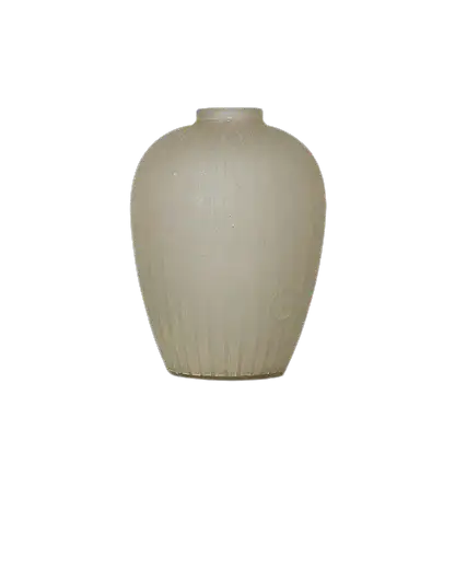 ART DECO DEEP ETCHED GLASS VASE