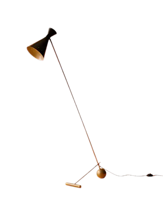 BLACK BRASS COUNTER BALANCE FLOOR LAMP