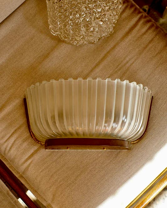 ART DECO BRASS WALL LIGHTS