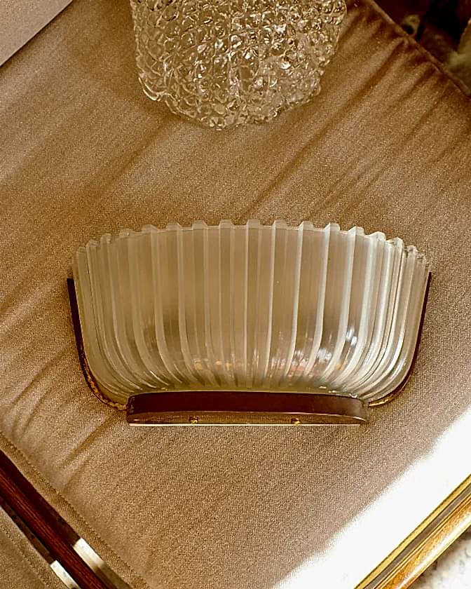 ART DECO BRASS WALL LIGHTS