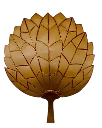 ART DECO LEAF LEADED SCONCES