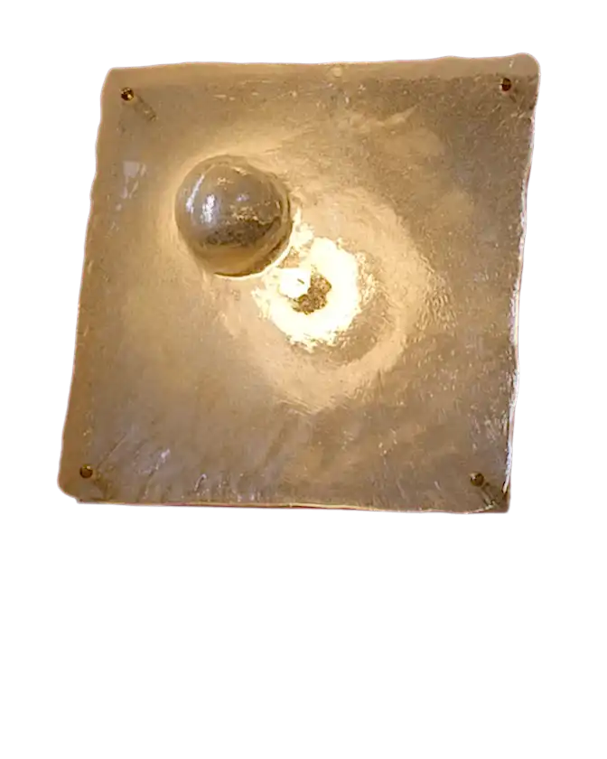 ABSTRACT MURANO GLASS FLUSH MOUNT