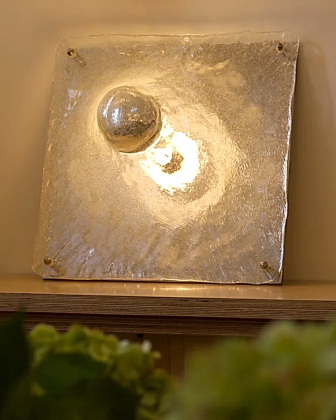 ABSTRACT MURANO GLASS FLUSH MOUNT