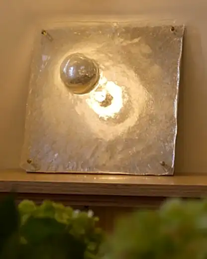ABSTRACT MURANO GLASS FLUSH MOUNT