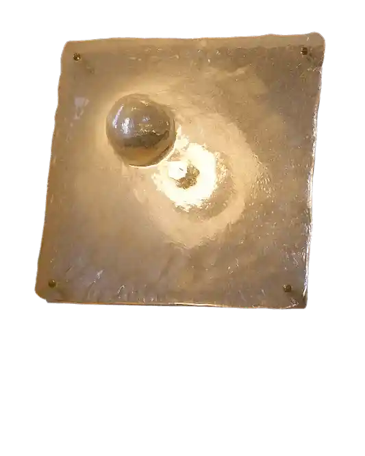 ABSTRACT MURANO GLASS FLUSH MOUNT