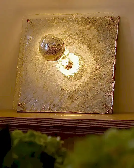 ABSTRACT MURANO GLASS FLUSH MOUNT