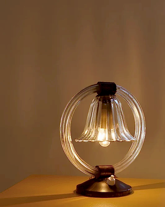 BAROVIER & TOSO BRASS TABLE LAMP