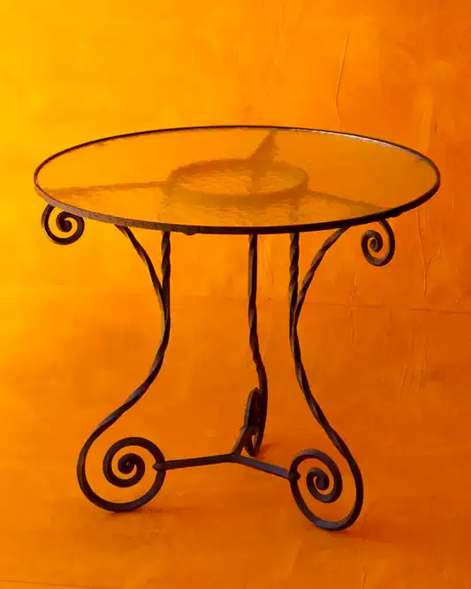 WROUGHT IRON SIDE TABLE